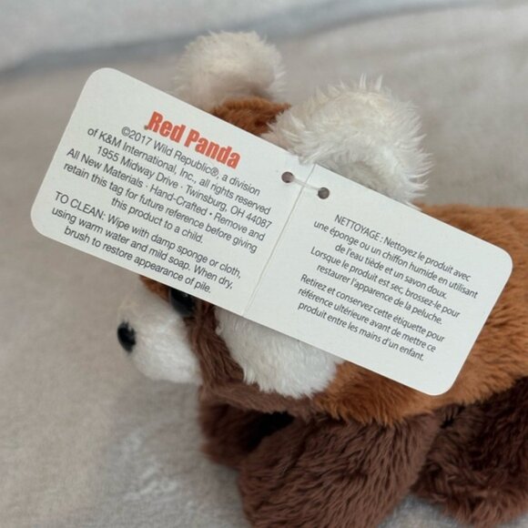 NET Wild Republic Red Panda Plush Toy stuffed. Animal 5” tall - Picture 9 of 14